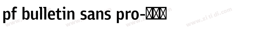 pf bulletin sans pro字体转换